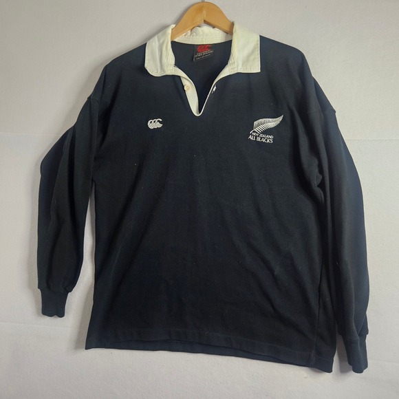 Canterbury of New Zealand Other - Canterbury New Zealand All Blacks Rugby Jersey Mens L Black Long Sleeve Vintage